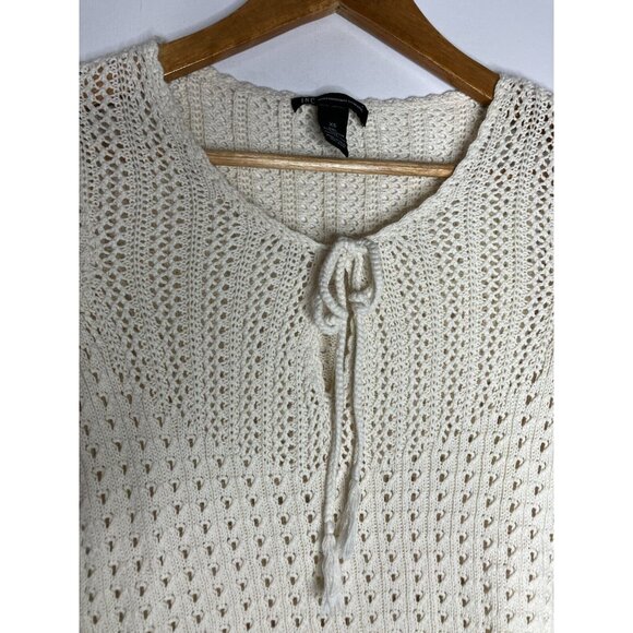 International Concepts Crochet Floral Lace Womens XS Hippie Boho Top - Picture 2 of 9